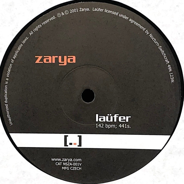 Zarya - Root_Locus / Laufer (VINYL) | Excellent (EX) Near Mint (NM)--