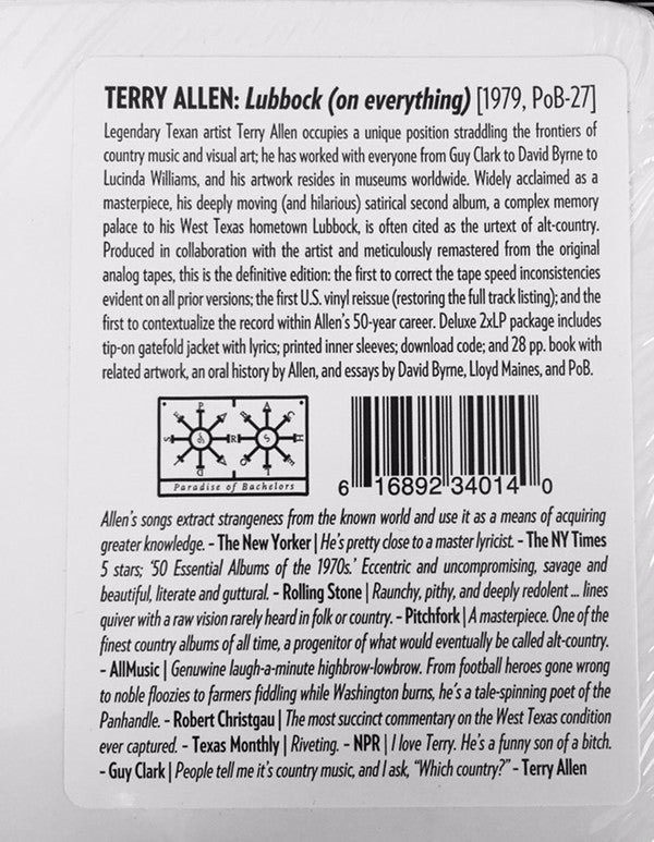 Terry Allen - Lubbock (On Everything) | Mint (M) Mint (M)-