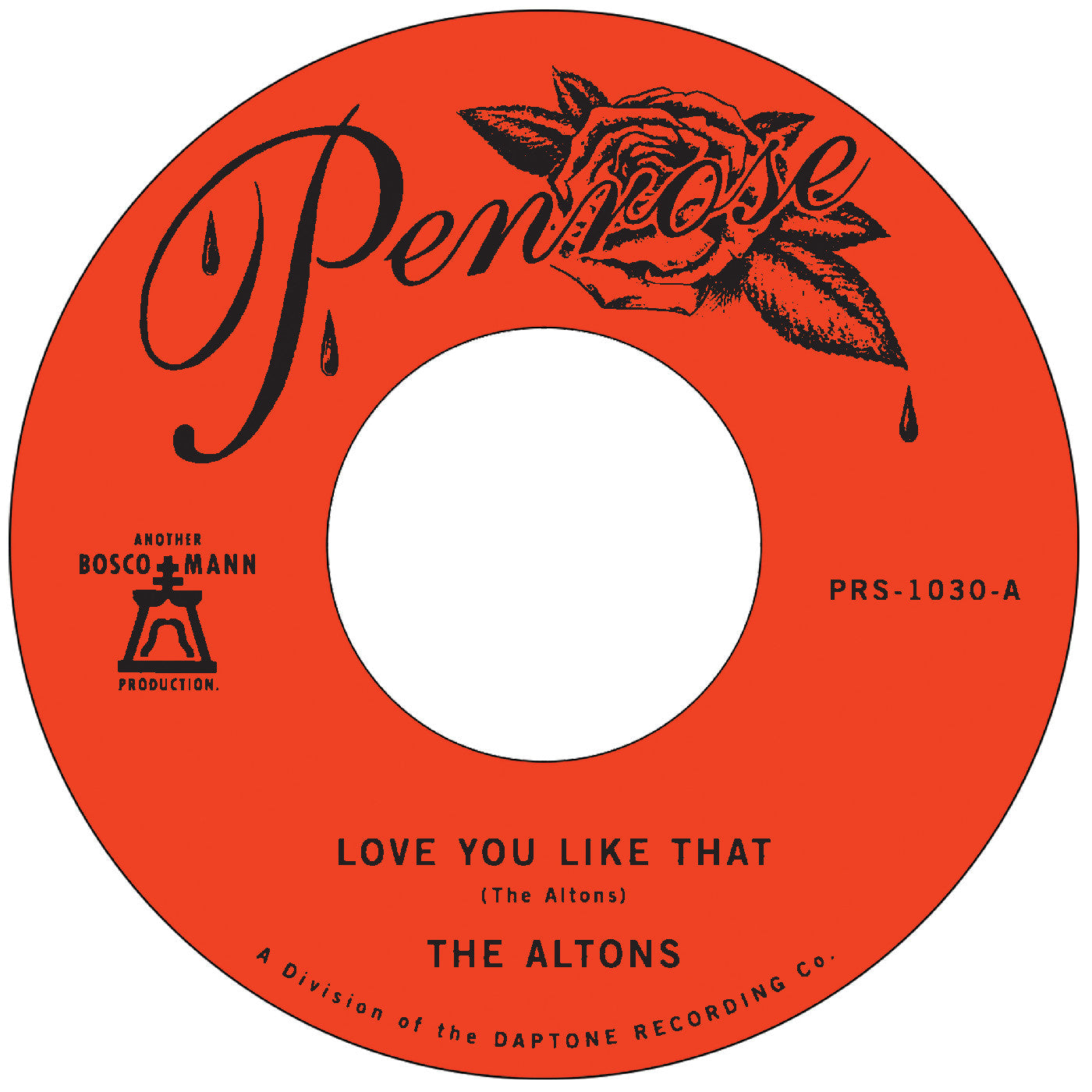 The Altons - Love You Like That b/w I Try I Try (VINYL 7") | Mint (M) Mint (M)-