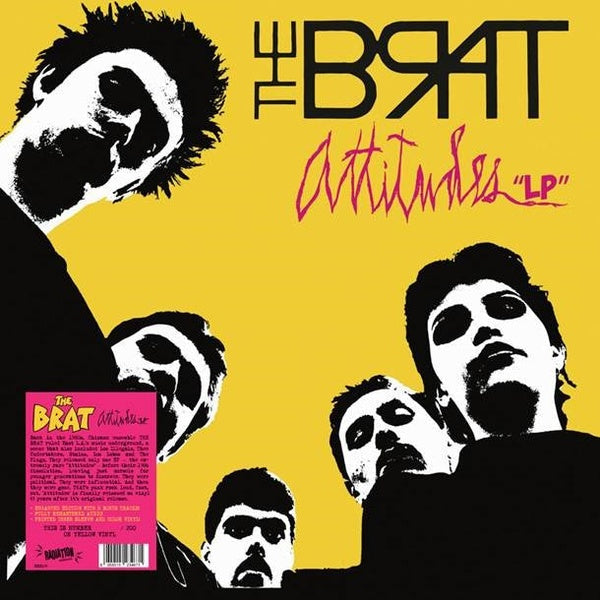THE BRAT - Attitudes LP (Yellow Vinyl) | Mint (M) Mint (M)-