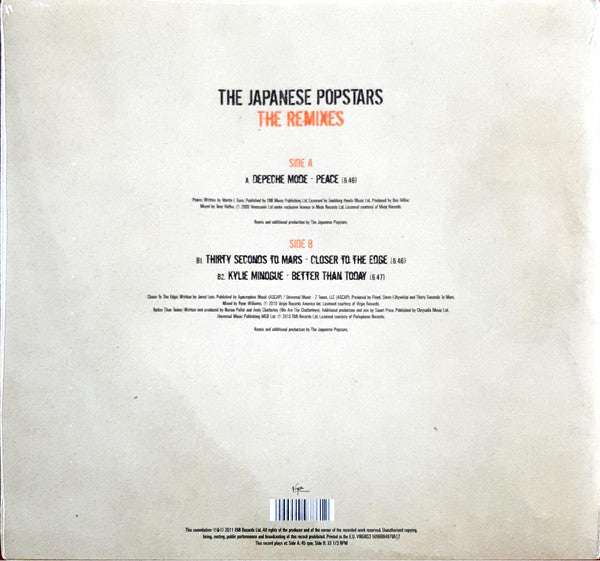 The Japanese Popstars - The Remixes | Mint (M) Mint (M)-
