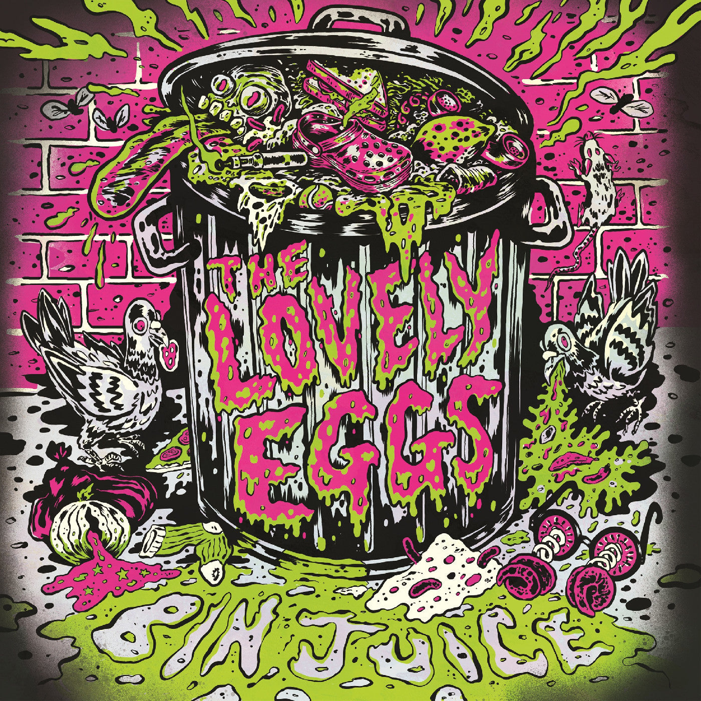 The Lovely Eggs - (PRE-ORDER 12/12/25) Bin Juice (Indie Exclusive Neon Toxic Slime Green Vinyl) | Mint (M) Mint (M)-