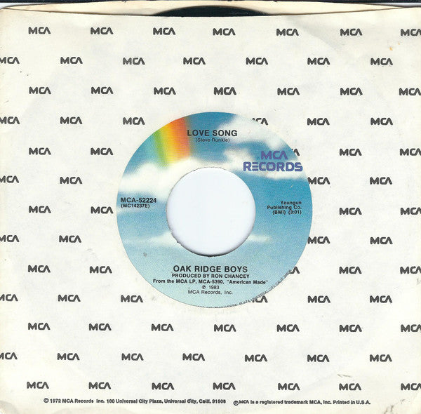 The Oak Ridge Boys - Love Song | Very Good Plus (VG+) Very Good Plus (VG+)-