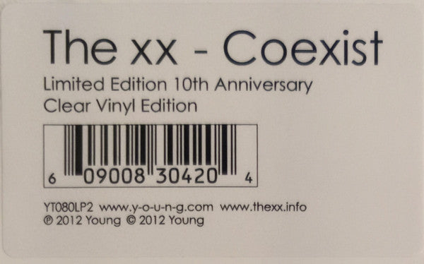The XX - Coexist: 10th Anniversary (CLEAR VINYL) | Mint (M) Mint (M)-