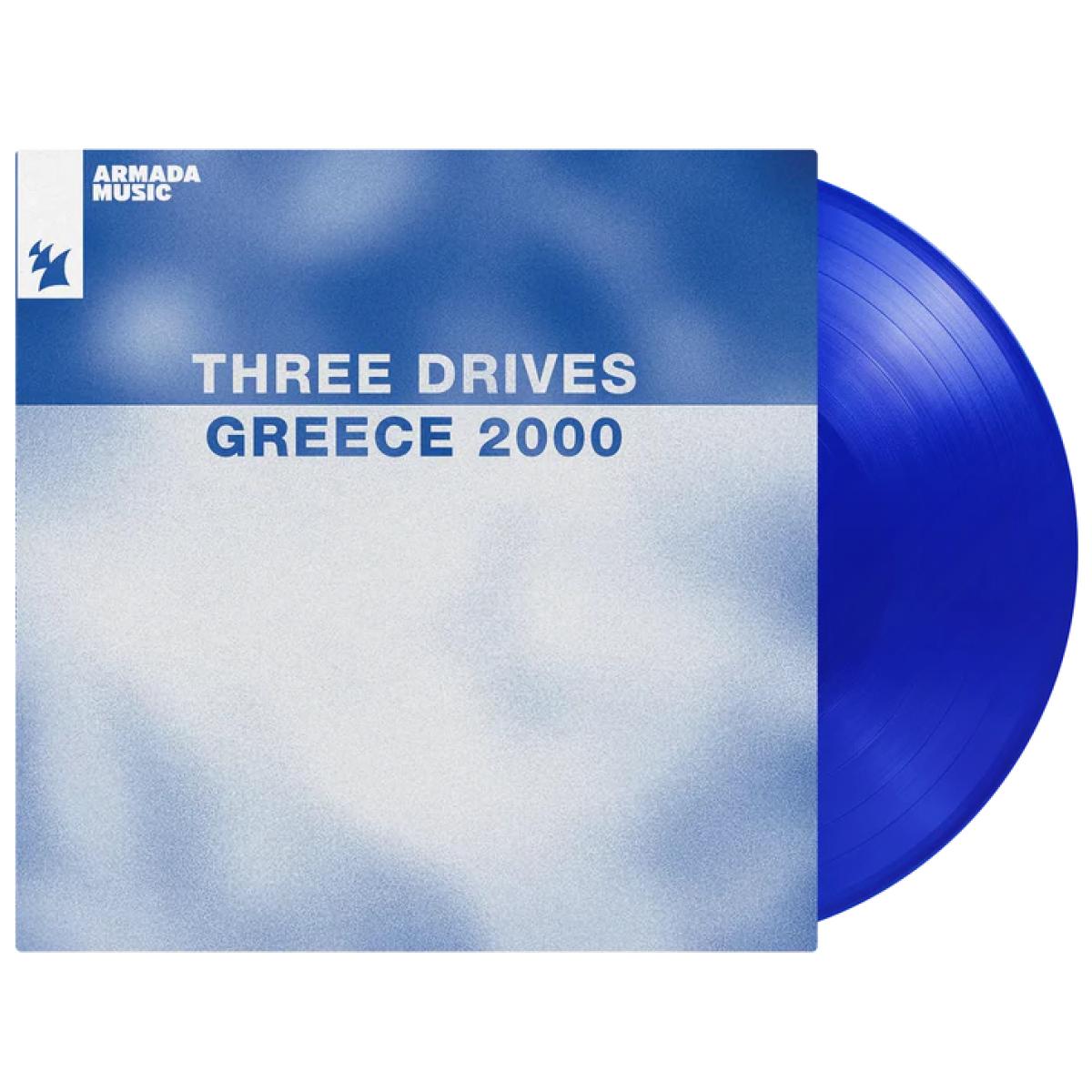 Three Drives - Greece 2000 (BLUE VINYL 12" Music On Vinyl MOV12100C 2026) |-