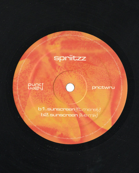 Spriitzz - Where R U / Sunscreen (VINYL 12") | Mint (M) Mint (M)-