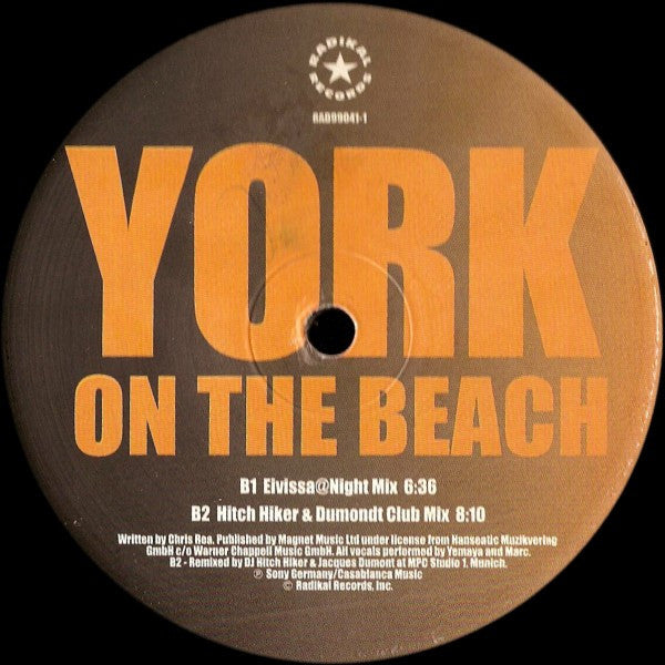 York - On The Beach (VINYL) | Very Good Plus (VG+) Very Good Plus (VG+)--