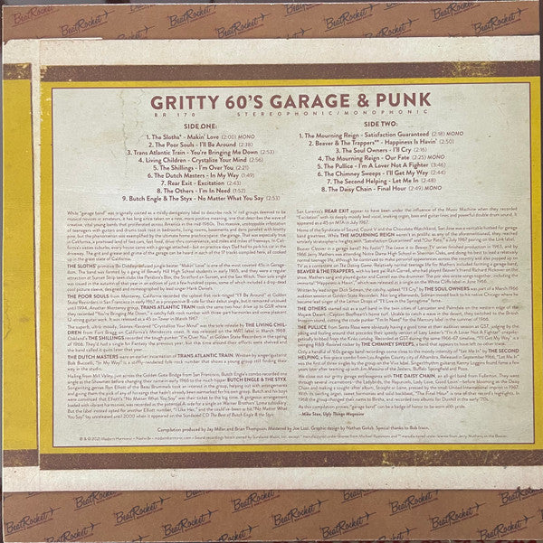 Gritty 60's Garage & Punk | Mint (M) Mint (M)-