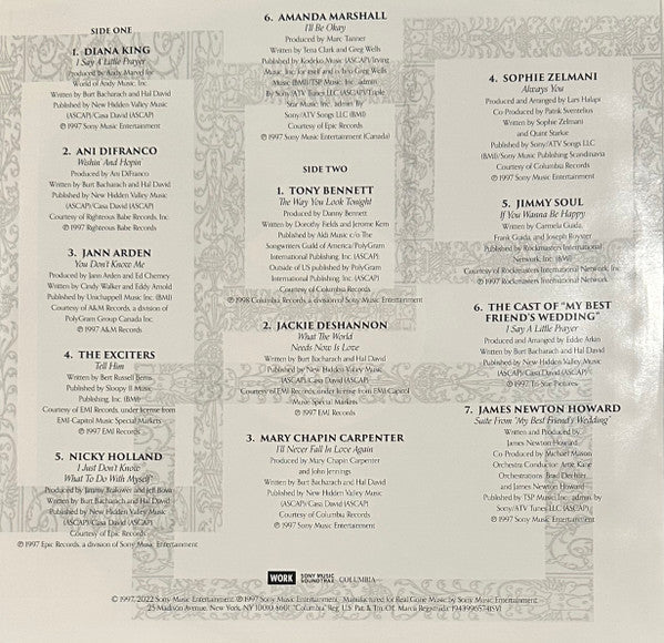 Various - My Best Friend's Wedding (Music From The Motion Picture) | Mint (M) Mint (M)-