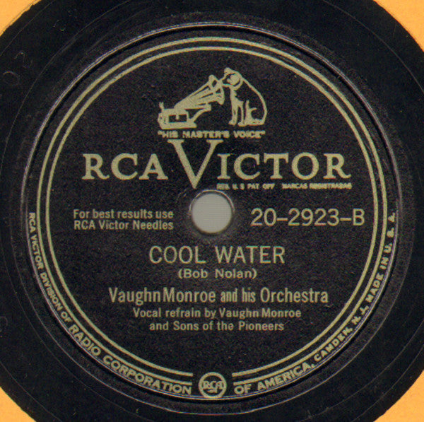 Vaughn Monroe And His Orchestra - The Legend Of Tiabi / Cool Water | Very Good Plus (VG+) Generic-
