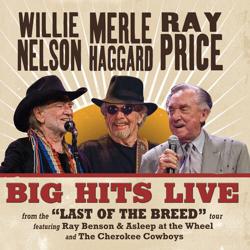 Willie Nelson, Merle Haggard & Ray Price - Big Hits Live From The Last Of The Breed Tour (Indie Exclusive, Translucent Maroon VINYL) | Mint (M) Mint (M)-