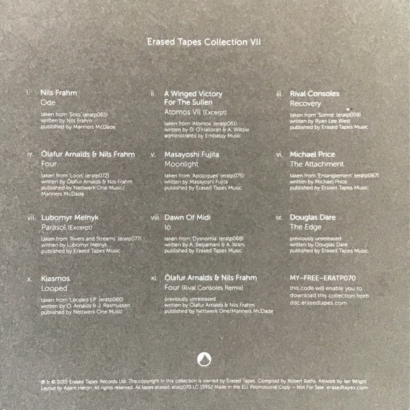 Woodkid / Nils Frahm With Robert De Niro - Ellis | Mint (M) Mint (M)-