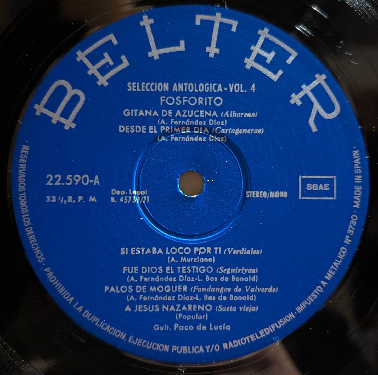 Fosforito - Seleccion Antologica / Vol. 4 *SPAIN* | Near Mint (NM) Excellent (EX)-