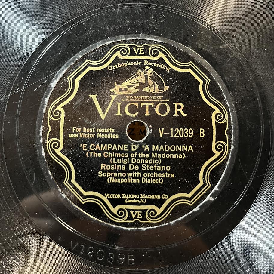 ROSINA DE STEFANO - Patria Luntana / E Campane D A Madonna (10" 78RPM) | Very Good (VG) Generic-