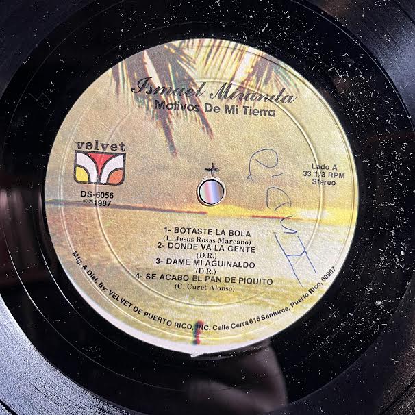 Ismael Miranda - Motivos De Mi Tierra (VINYL) | Very Good Plus (VG+) Very Good (VG)-