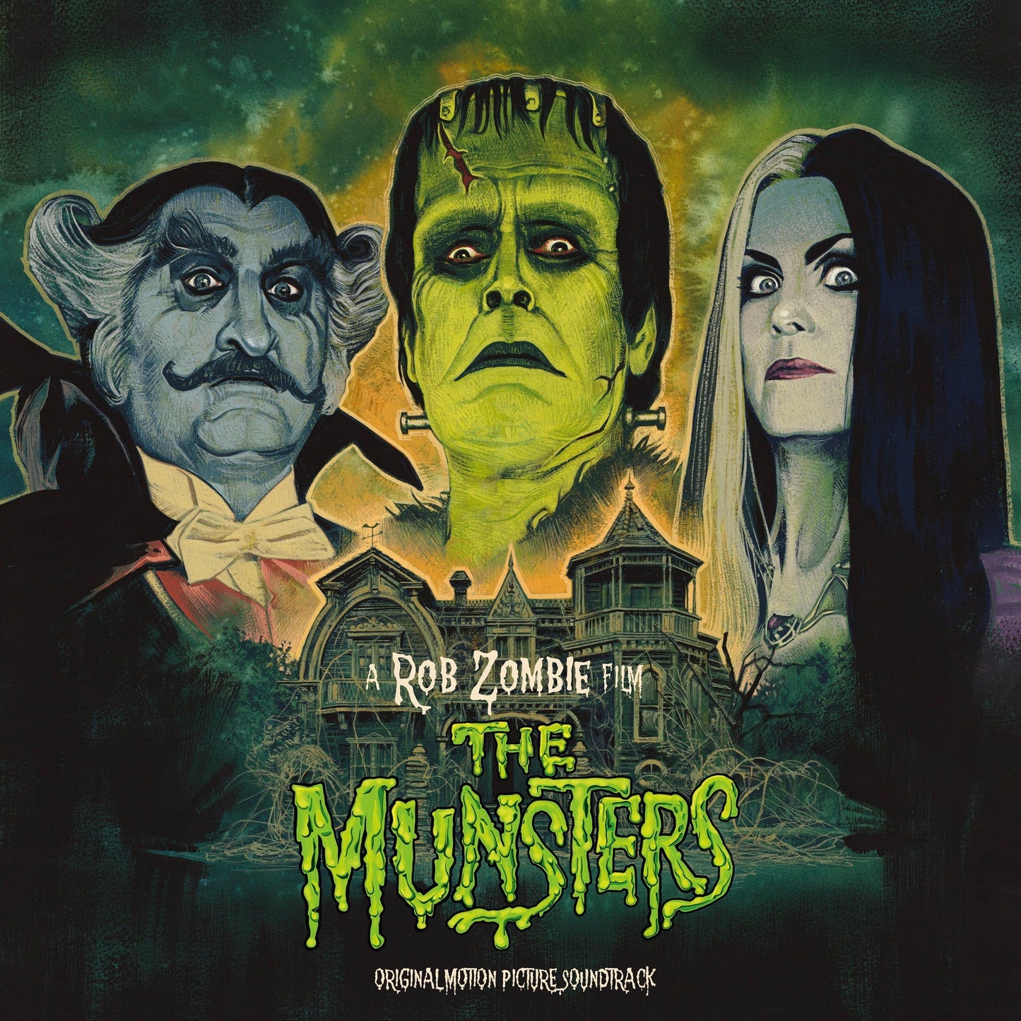 Zeuss and Rob Zombie - The Munsters (Multicolor Swirl VINYL 2xLP Waxwork WW149) | NEW-
