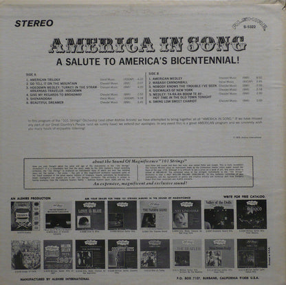 101 strings - America In Song | Near Mint (NM) Near Mint (NM)-