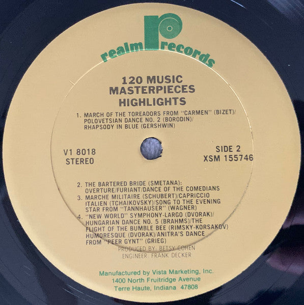 Various - 120 Music Masterpieces (2xVINYL) | Near Mint (NM) Near Mint (NM)-