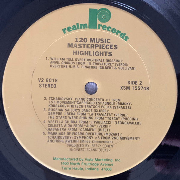 Various - 120 Music Masterpieces (2xVINYL) | Near Mint (NM) Near Mint (NM)-