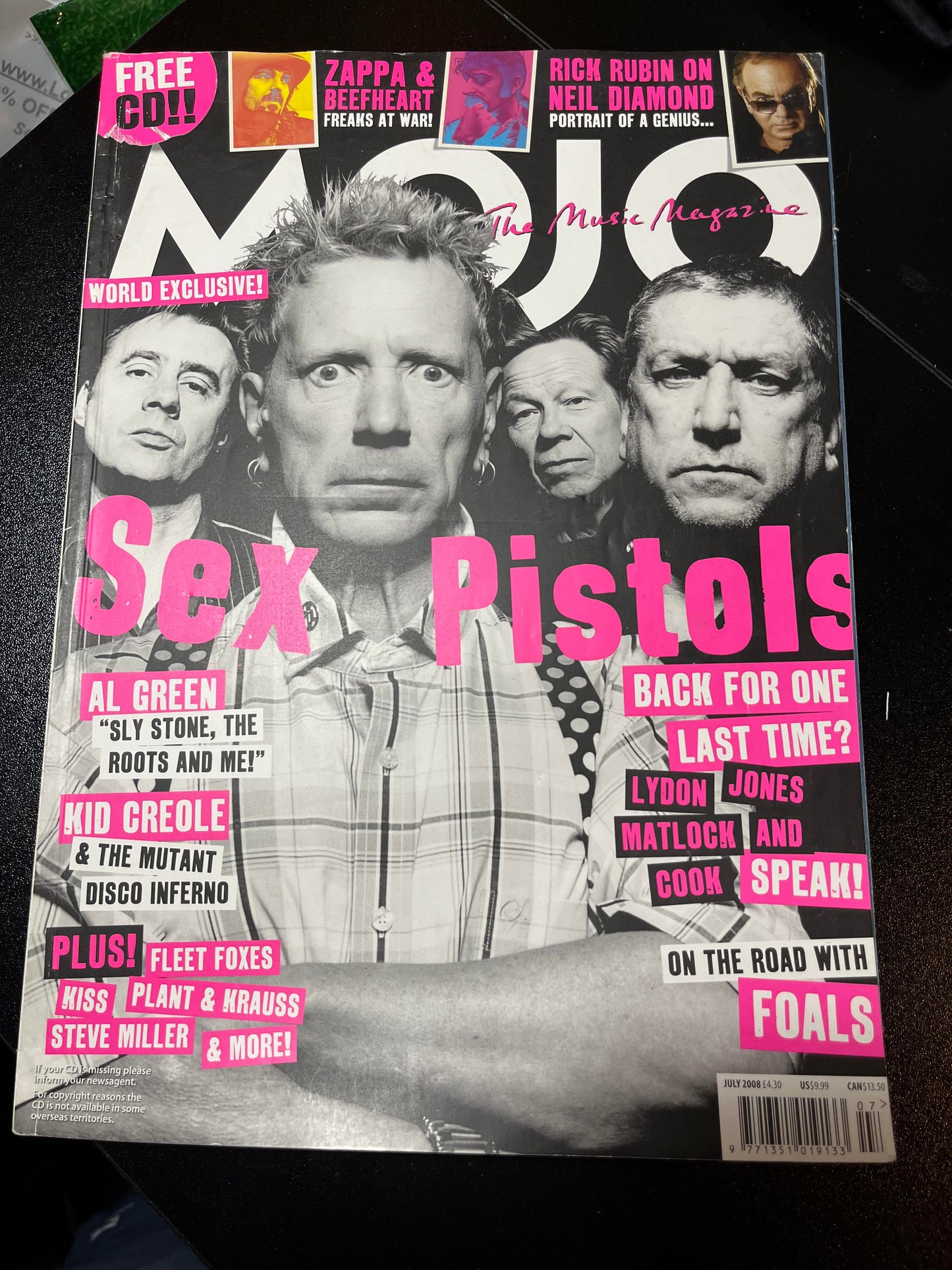 -. - SEX PISTOLS MOJO #176 MAGAZINE JULY 2008 SEX PISTOLS COVER WITH MORE INSIDE UK |-