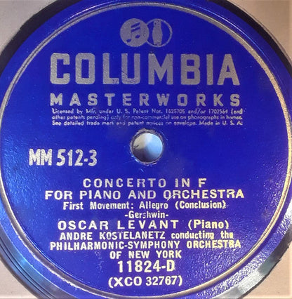 George Gershwin - Concerto In F | Very Good Plus (VG+) Very Good (VG)-