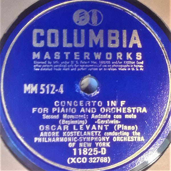 George Gershwin - Concerto In F | Very Good Plus (VG+) Very Good (VG)-