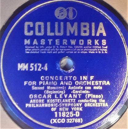 George Gershwin - Concerto In F | Very Good Plus (VG+) Very Good (VG)-