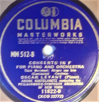George Gershwin - Concerto In F | Very Good Plus (VG+) Very Good (VG)-