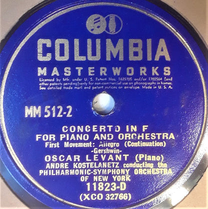 George Gershwin - Concerto In F | Very Good Plus (VG+) Very Good (VG)-
