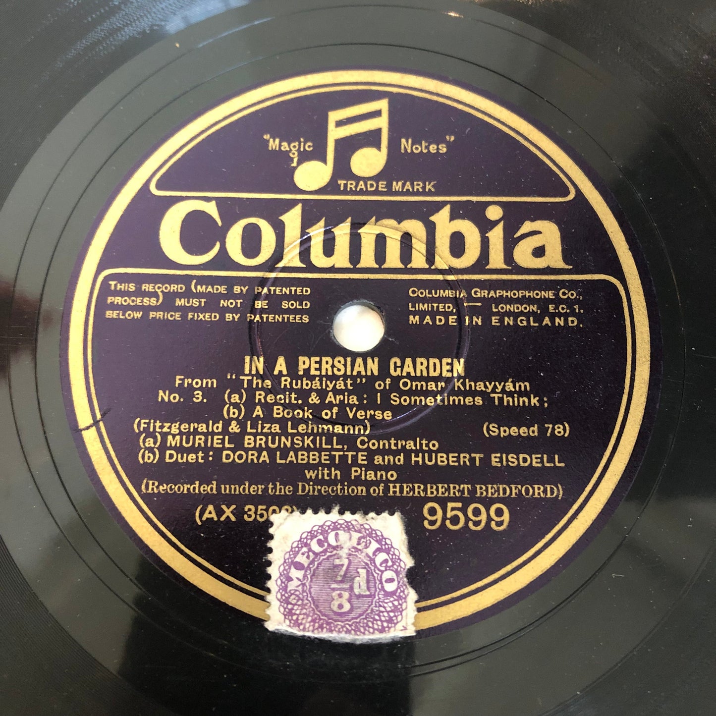 Muriel Bunskill - In A Persian Garden | Very Good Plus (VG+) Generic-