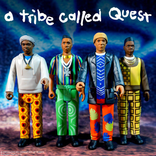 A Tribe Called Quest - Super7 - A Tribe Called Quest - ReAction Figures Wv1 - People's Instinctive Travels and the Paths of Rhythm 4-Pack (Large Item, Action Figure) |-