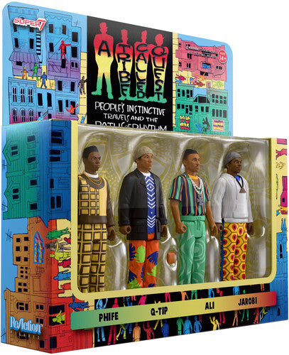A Tribe Called Quest - Super7 - A Tribe Called Quest - ReAction Figures Wv1 - People's Instinctive Travels and the Paths of Rhythm 4-Pack (Large Item, Action Figure) |-