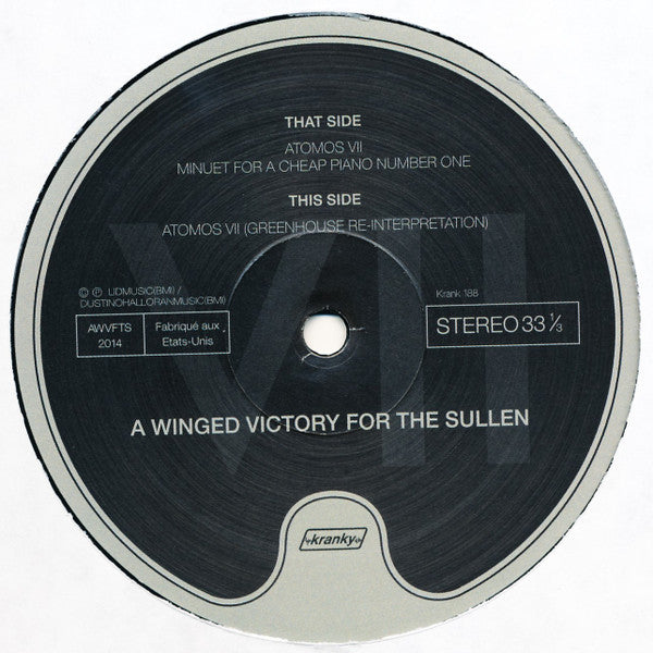 A Winged Victory For The Sullen - Atomos VII | Mint (M) Mint (M)-