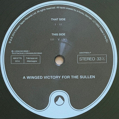 A Winged Victory For The Sullen - Atomos | Mint (M) Mint (M)-