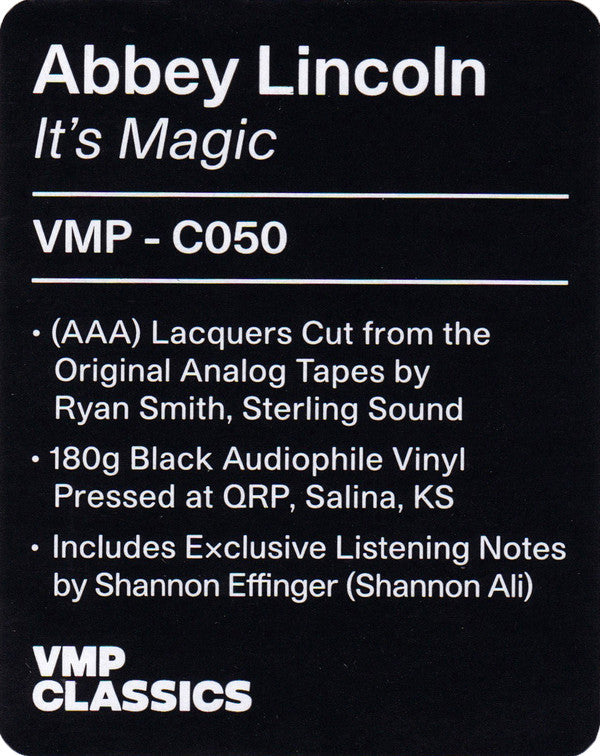 Abbey Lincoln - It's Magic | Mint (M) Mint (M)-