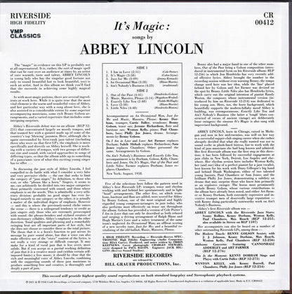 Abbey Lincoln - It's Magic | Mint (M) Mint (M)-