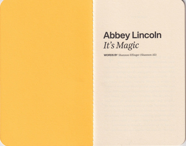 Abbey Lincoln - It's Magic | Mint (M) Mint (M)-
