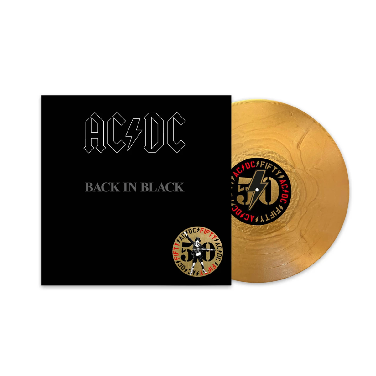 AC/DC - Back In Black (50th Anniversary GOLD VINYL LP Columbia E 80207) | NEW-