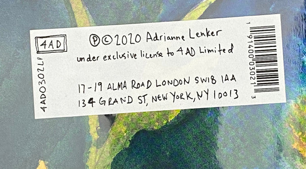 Adrianne Lenker - Songs And Instrumentals | Mint (M) Mint (M)-