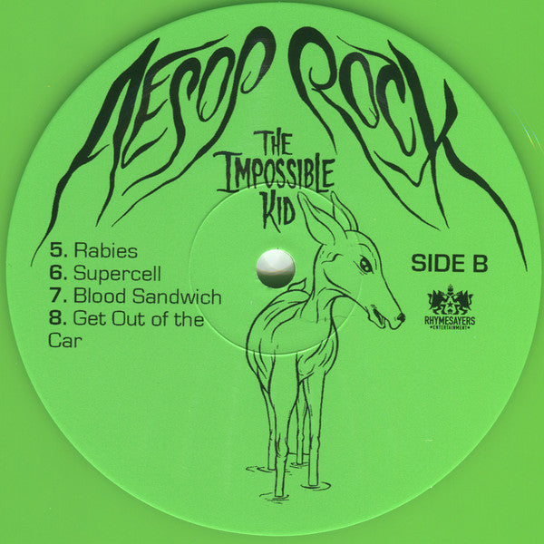 Aesop Rock The Impossible Kid Rhymesayers Entertainment LP, Gre + LP, Pin + Album Mint (M) Mint (M)-