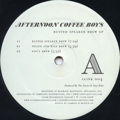 Afternoon Coffee Boys - Busted Speaker Brew EP | Near Mint (NM) Near Mint (NM)-