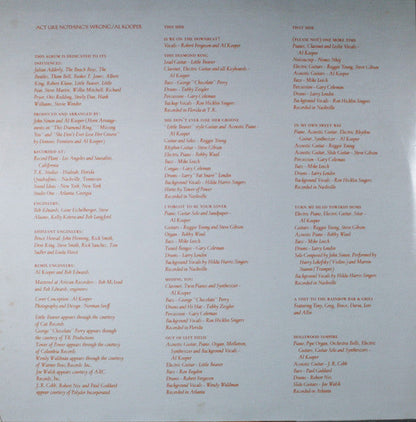 Al Kooper - Act Like Nothing's Wrong | Near Mint (NM) Very Good Plus (VG+)-
