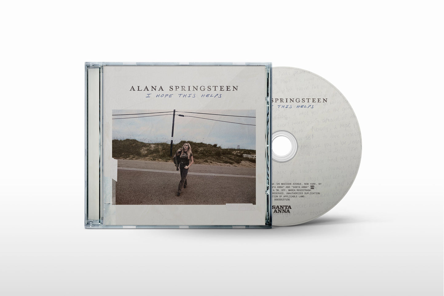 Alana Springsteen - I Hope This Helps (Signed CD) |-