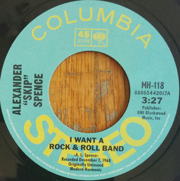 Alexander Spence - I Want A Rock & Roll Band (7" VINYL / RSD) | Mint (M) Mint (M)-