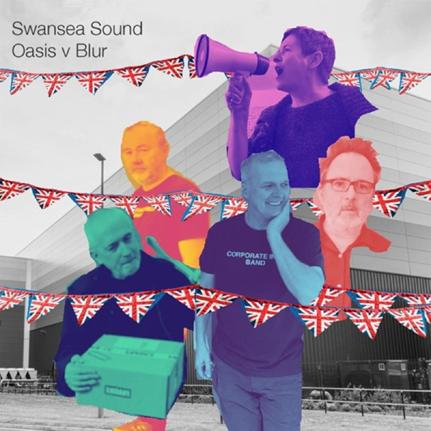 Swansea Sound - Oasis v Blur / Pacio'r Fan (INDIE EXCLUSIVE, PURPLE VINYL 7") | Mint (M) Mint (M)-