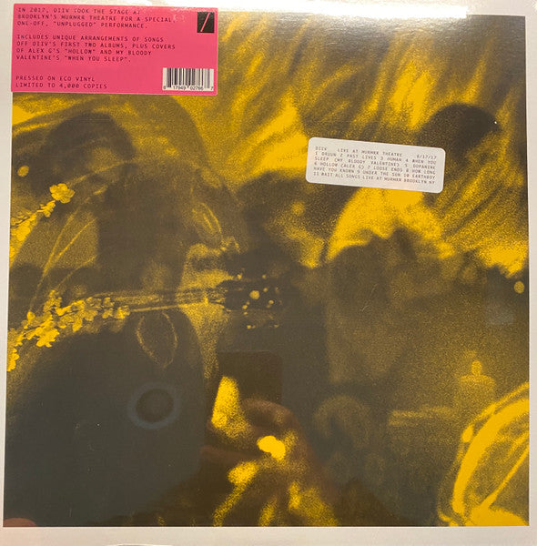 DIIV - Live At Murmrr Theatre (COLOR VINYL RSD) |-
