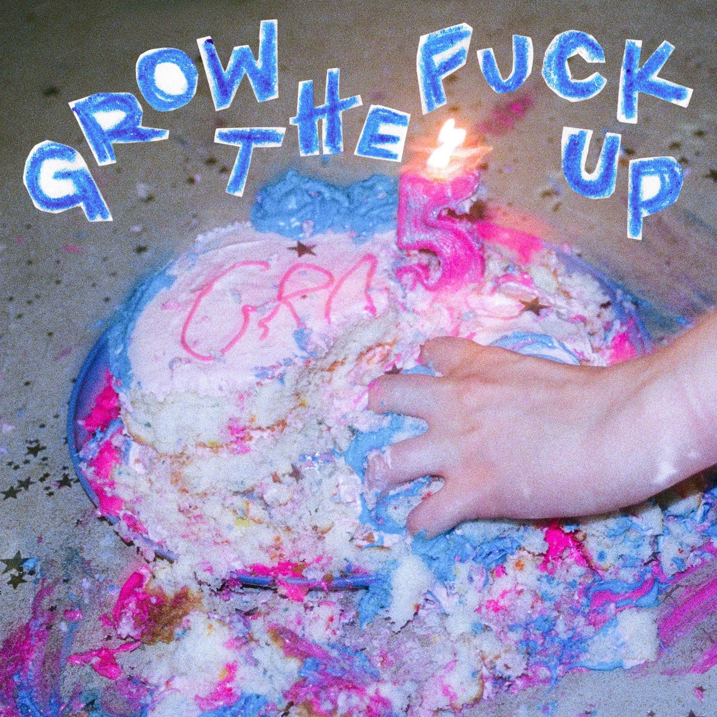 VIAL - Grow The Fuck Up (TWISTER— BASE COBALT BLUE W/ WHITE AND BABY BLUE SPOKES VINYL) |-