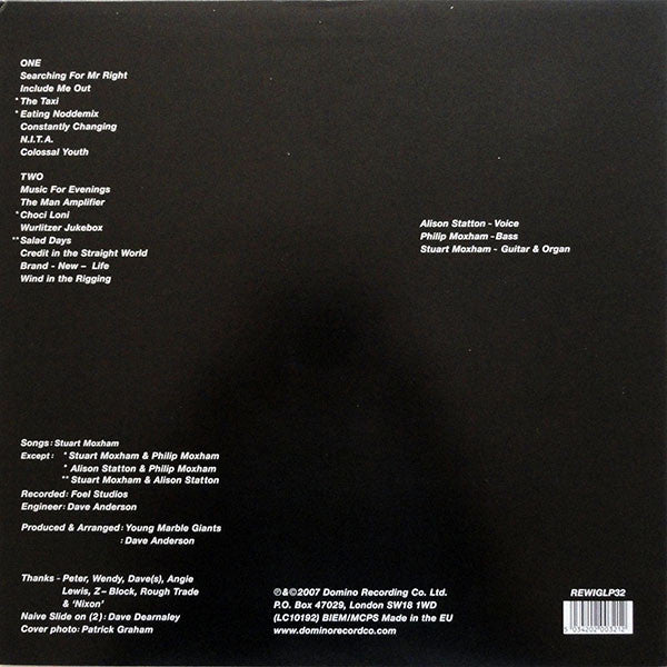 Young Marble Giants - Colossal Youth (VINYL) | Mint (M) Mint (M)-