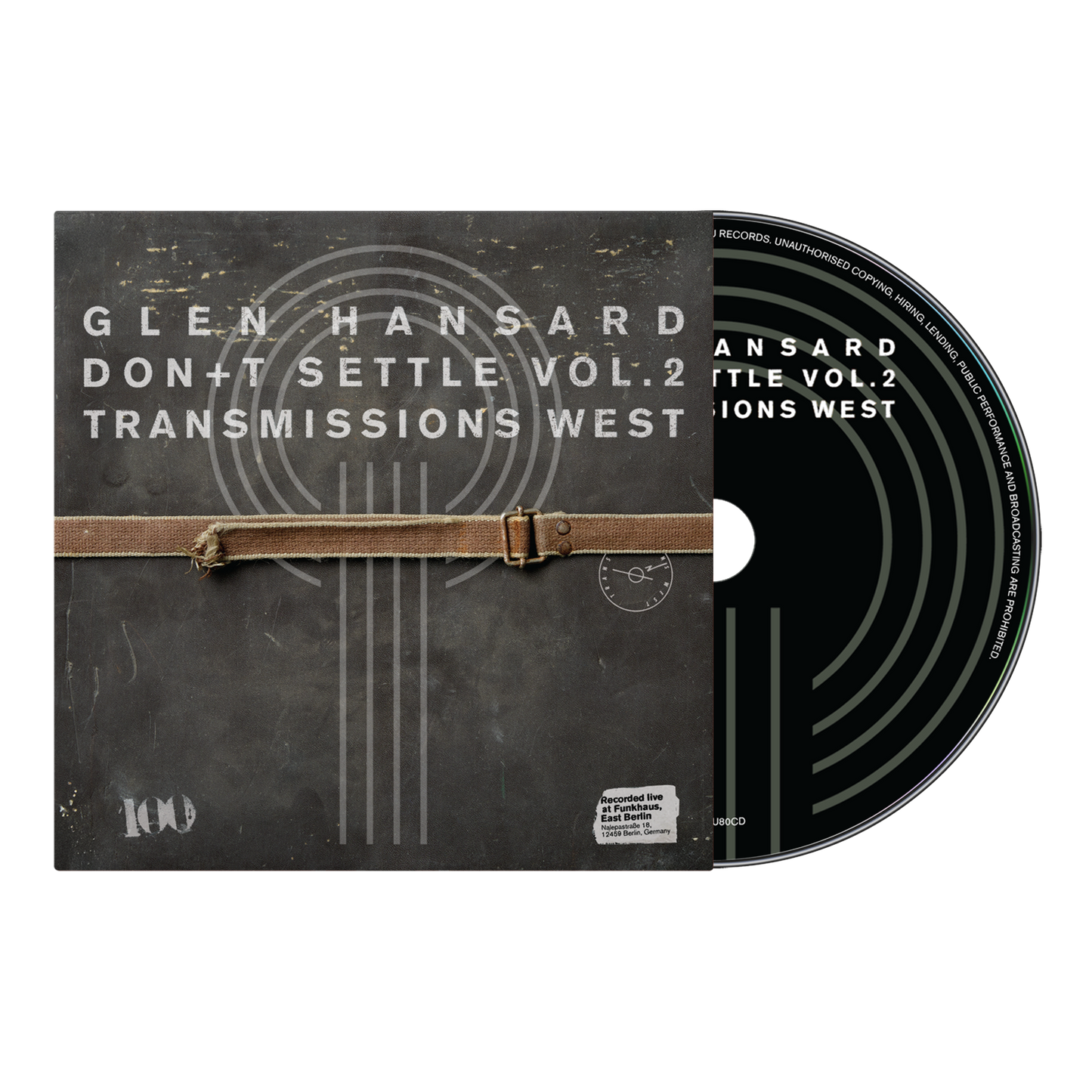 Glen Hansard - (PRESALE 6/26/26) Don't Settle (Vol. 2 - Transmissions West) (CD) | Mint (M) Mint (M)-