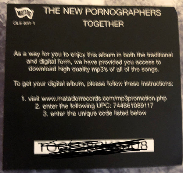 The New Pornographers - Together | Mint (M) Mint (M)-